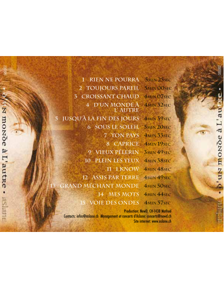 CD D'un monde à l'autre